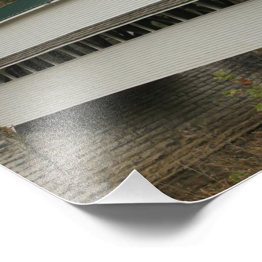 Westport Covered Bridge Inspiration Foto Afdruk (Hoek)