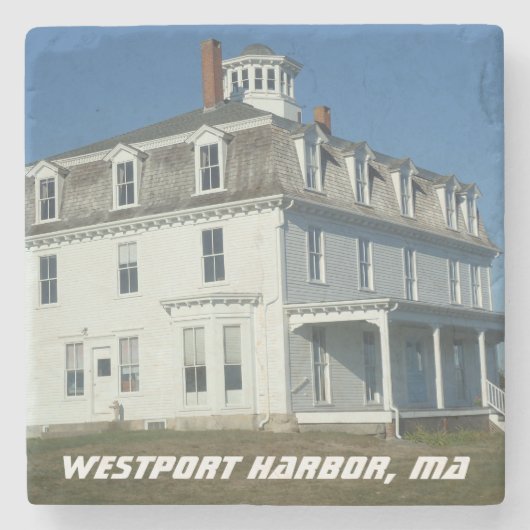 Westport Harbour, MA - Acoxet Stenen Onderzetter (Voorkant)