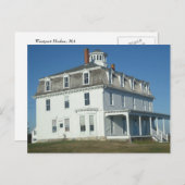 Westport Harbour, MA Cottage Briefkaart (Voorkant / Achterkant)