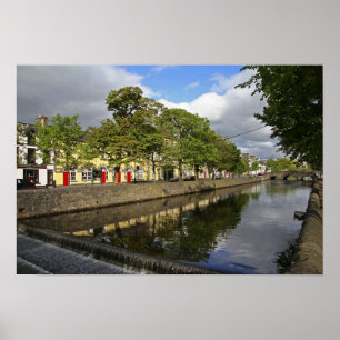 Westport, Ierland. De Atlantische stad Poster