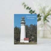 Westport, Washington Lighthouse Reisfoto Briefkaart (Staand voorkant)