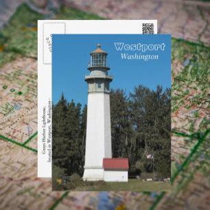 Westport, Washington Lighthouse Reisfoto Briefkaart