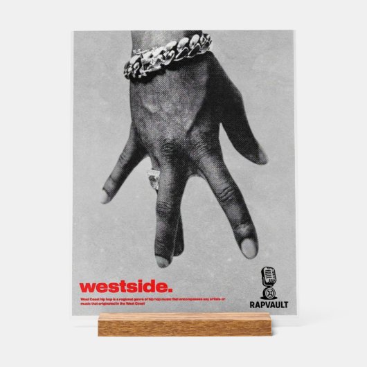 Westside Acryl Bord (Voorkant)