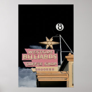Westside Billiards Poster