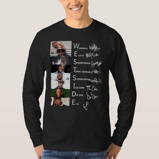Westside Connection Hiphop Super Band Signature T-shirt (Voorkant)
