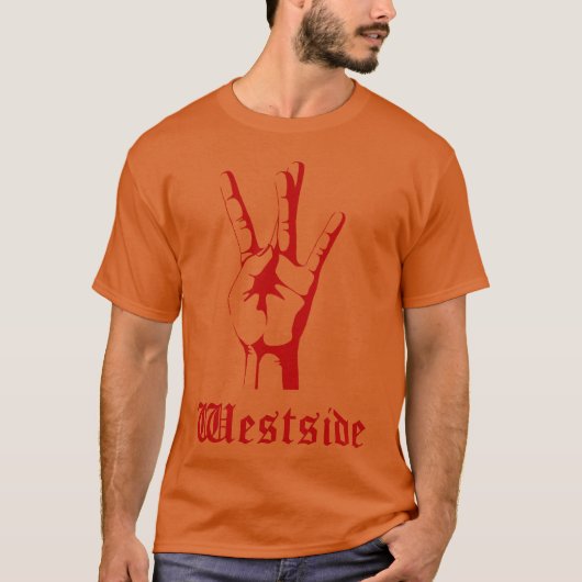 Westside rode jongen t-shirt (Voorkant)