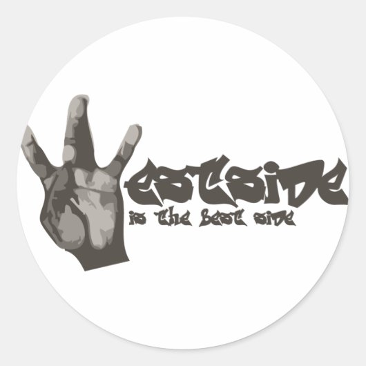 Westside Ronde Sticker (Voorkant)