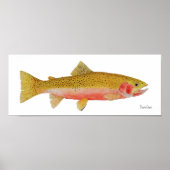 Westslope Cutkeel Trout Waterverf Poster (Voorkant)