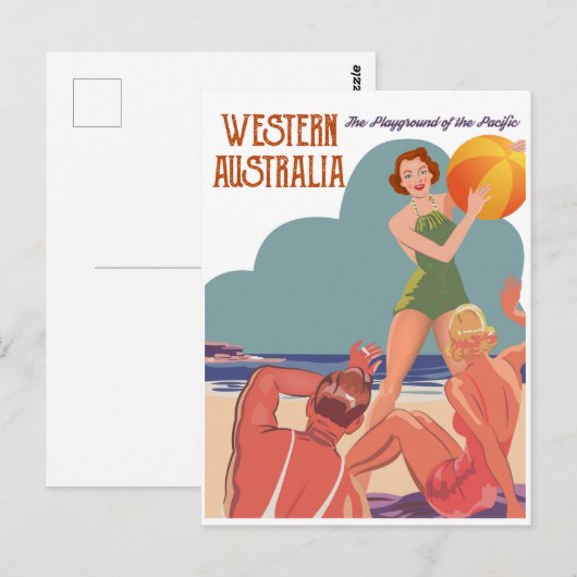Westtern Australia Beach Briefkaart (Voorkant / Achterkant)