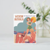 Westtern Australische strand Briefkaart (Staand voorkant)
