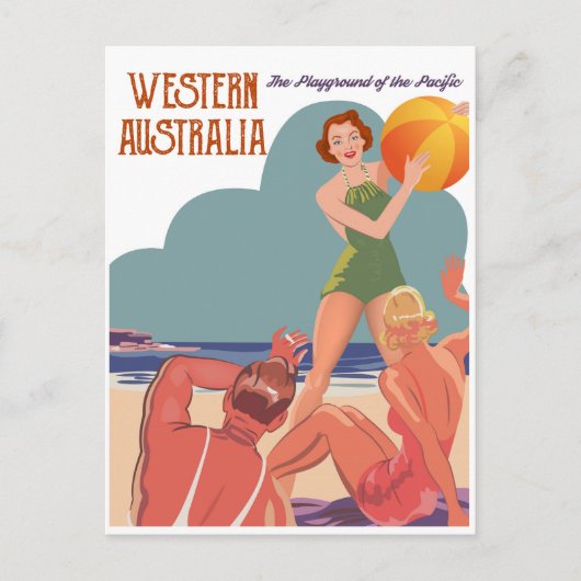 Westtern Australische strand Briefkaart (Voorkant)