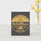 Westtown New York Its Where My Story Begins  Kaart (Gele Bloem)