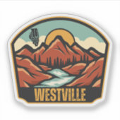 Westville, Illinois Sticker (Voorkant)