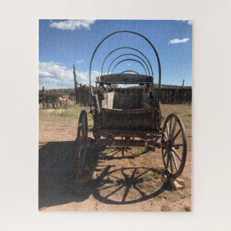 Westward Ho! Een restant van een oude overdekte wa Legpuzzel