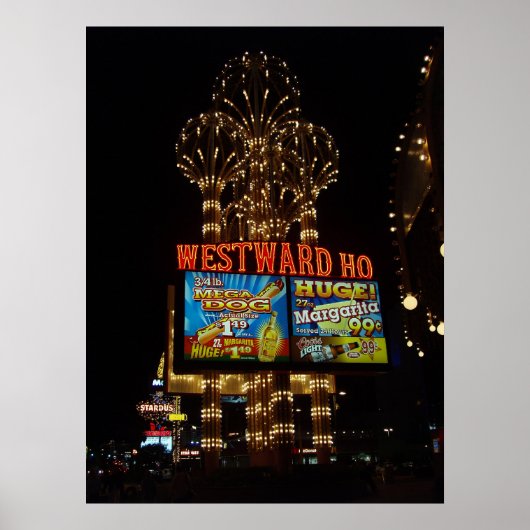 Westward Ho Las Vegas Poster Print (Voorkant)