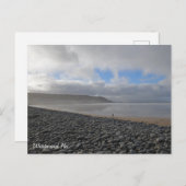 Westward Ho North Devon Beach Briefkaart (Voorkant / Achterkant)