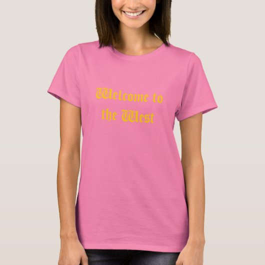 WestWelcomeOlive T-shirt (Voorkant)