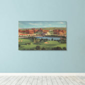 Westwood Hills, CA - Uitzicht van de Campus U.C.L. Canvas Afdruk (Insitu (Houten vloer))