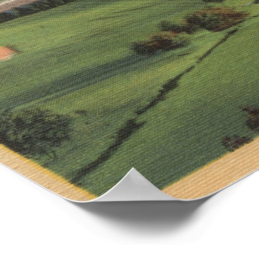 Westwood Hills, CA - Uitzicht van de Campus U.C.L. Poster (Hoek)