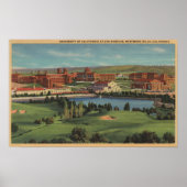 Westwood Hills, CA - Uitzicht van de Campus U.C.L. Poster (Voorkant)