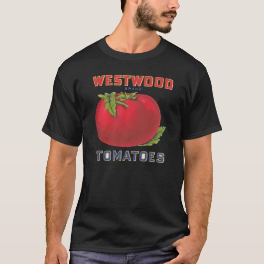 Westwood Tomaten - Etiket voor  fruitkratten T-shirt (Voorkant)