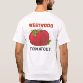 Westwood Tomaten - Etiket voor  fruitkratten T-shirt (Achterkant)