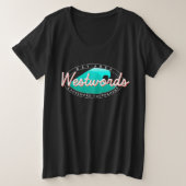 Westwords Reverse Logo T-shirt (dames plus maat) (Design voorkant)