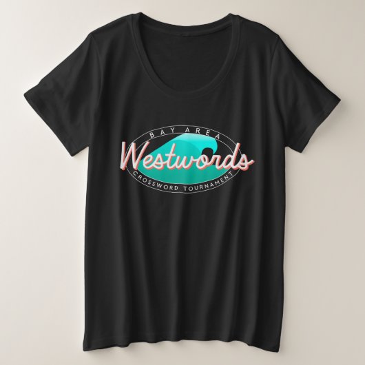 Westwords Reverse Logo T-shirt (dames plus maat) (Design voorkant)