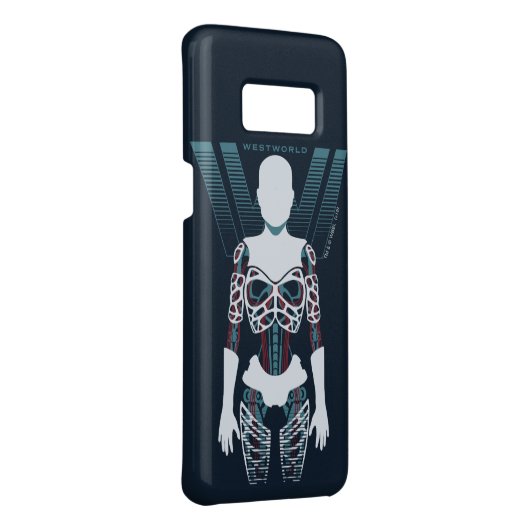 Westworld | Android Skeleton Over Logo Case-Mate Samsung Galaxy Hoesje (Achterkant / rechts)