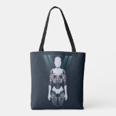 Westworld | Android Skeleton Over Logo Tote Bag (Achterkant)