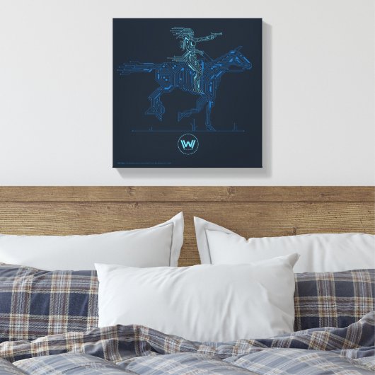 Westworld | Dolores Riding Horse Circuit Grafisch Canvas Afdruk (Insitu (Slaapkamer))