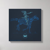 Westworld | Dolores Riding Horse Circuit Grafisch Canvas Afdruk (Voorkant)