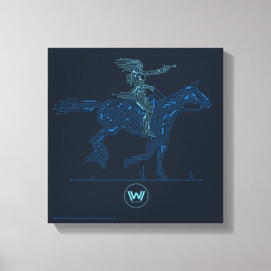 Westworld | Dolores Riding Horse Circuit Grafisch Canvas Afdruk (Voorkant)