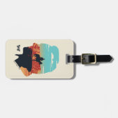 Westworld | dr. Ford Silhouette of Man in Black Bagagelabel (Voorkant horizontaal)