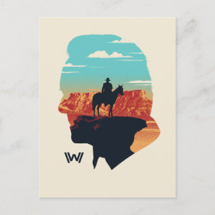 Westworld   dr. Ford Silhouette of Man in Black Briefkaart