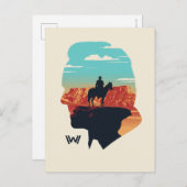 Westworld | dr. Ford Silhouette of Man in Black Briefkaart (Voorkant / Achterkant)