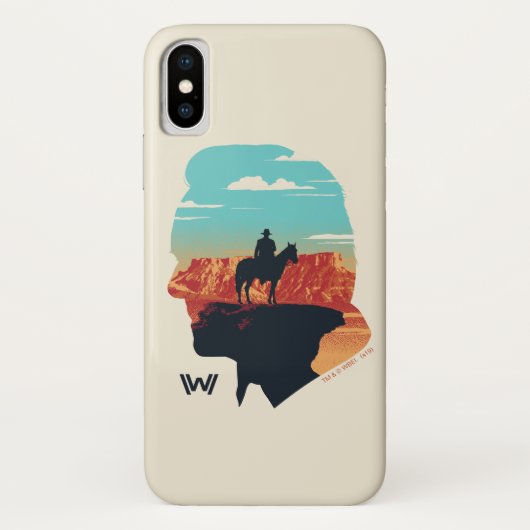 Westworld | dr. Ford Silhouette of Man in Black Case-Mate iPhone Case (Achterkant)