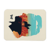 Westworld | dr. Ford Silhouette of Man in Black Magneet (Horizontaal)