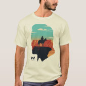 Westworld | dr. Ford Silhouette of Man in Black T-shirt (Voorkant)