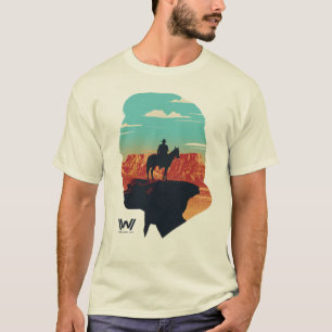 Westworld   dr. Ford Silhouette of Man in Black T-shirt