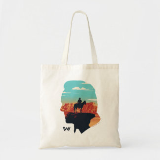 Westworld | dr. Ford Silhouette of Man in Black Tote Bag