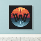 Westworld | Escalante Church Logo Canvas Afdruk (Insitu (Houten vloer))