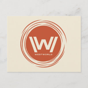 Westworld Gestyliste Sun-Logo Briefkaart