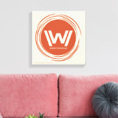 Westworld | Gestyliste Sun-Logo Canvas Afdruk (Insitu (Woonkamer))