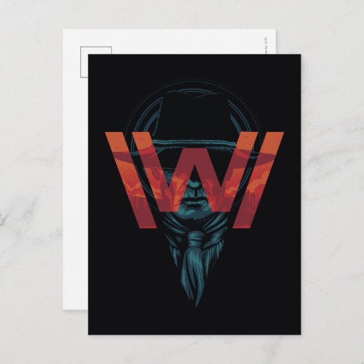 Westworld | Het Man in zwarte Logo grafische kaart (Voorkant / Achterkant)