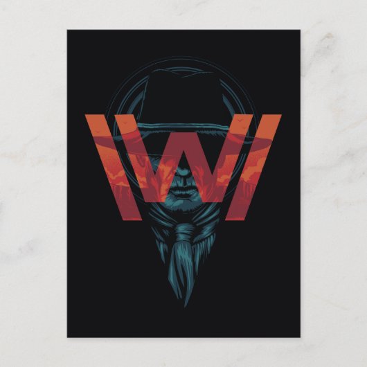 Westworld | Het Man in zwarte Logo grafische kaart (Voorkant)