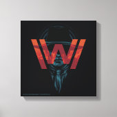 Westworld | Het Man in zwarte Logo grafische kaart Canvas Afdruk (Voorkant)