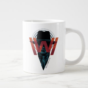 Westworld   Het Man in zwarte Logo grafische kaart Grote Koffiekop