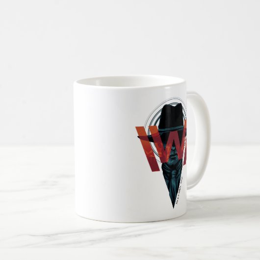 Westworld | Het Man in zwarte Logo grafische kaart Koffiemok (Voorkant rechts)