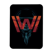 Westworld | Het Man in zwarte Logo grafische kaart Magneet (Verticaal)